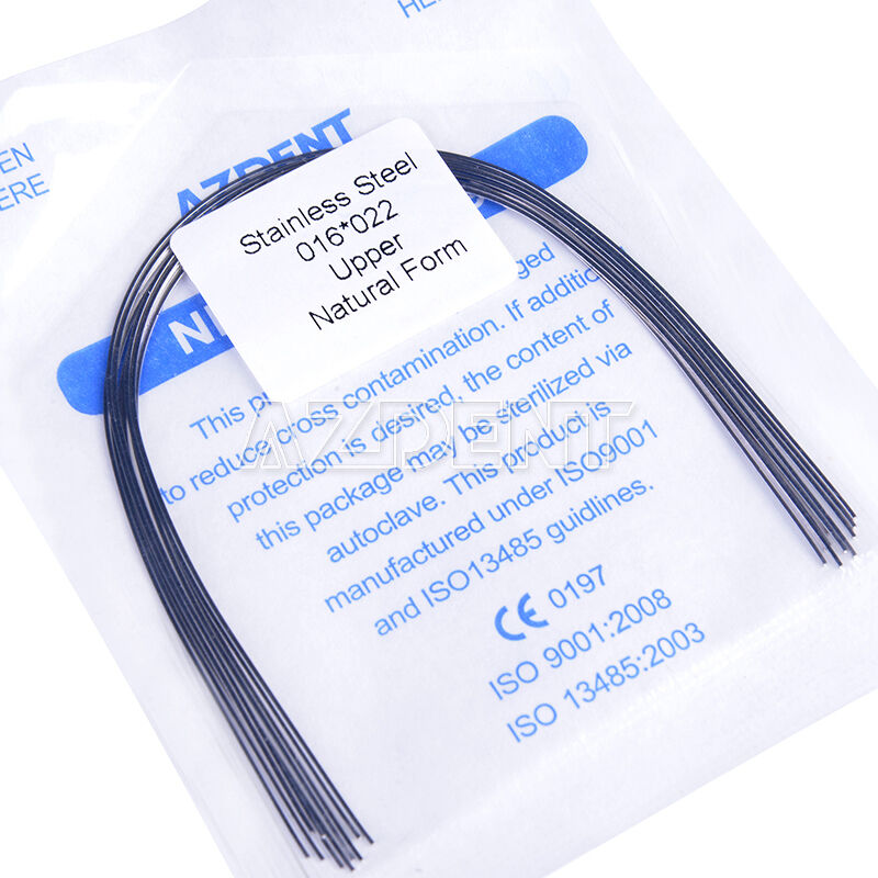 50X Dental Orthodontic Stainless Steel Rectangular Arch Wire 16X22 Upper Natural