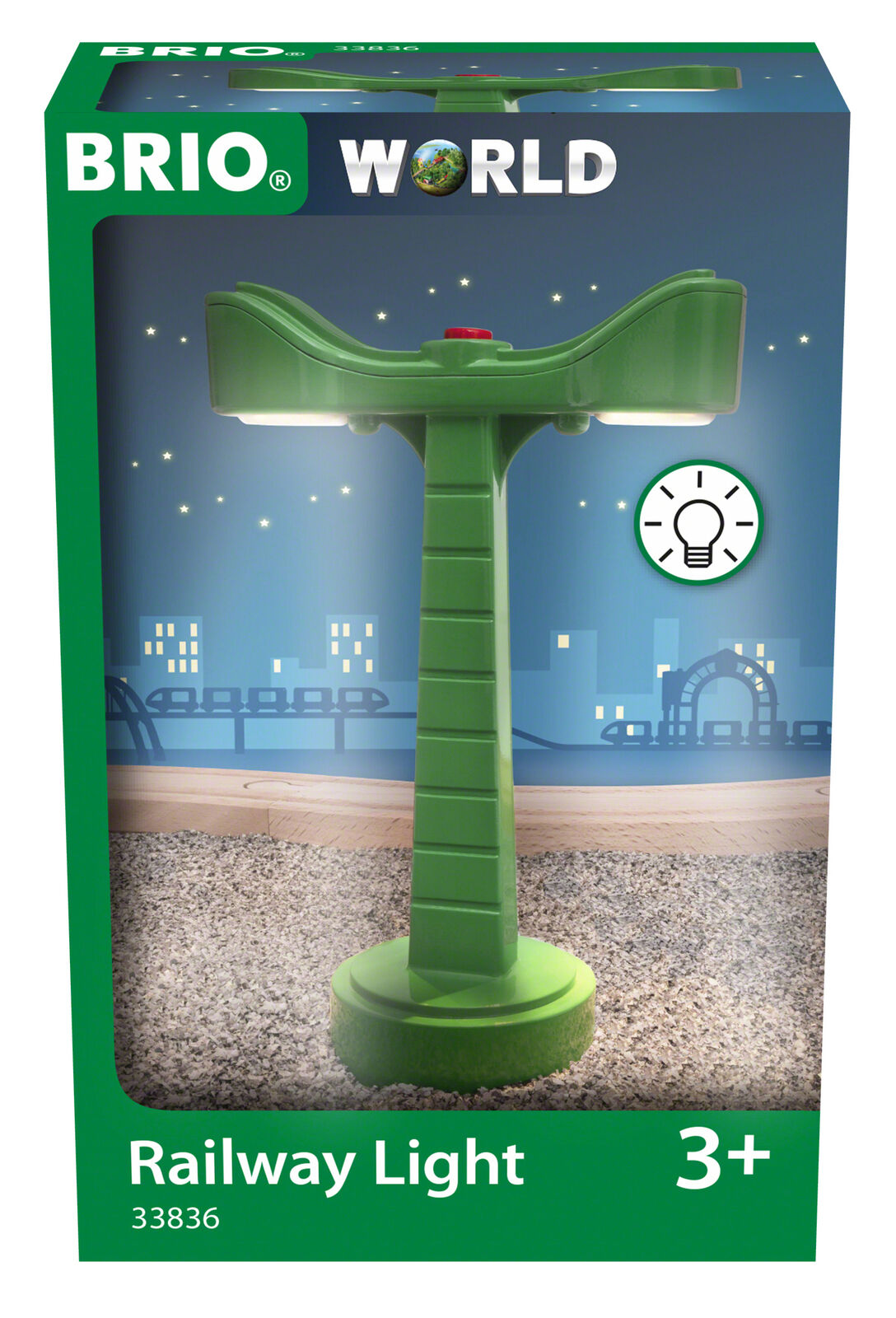 33836 BRIO Railway LED Light Accessory for Wooden Train Track Set Age 3 Years+