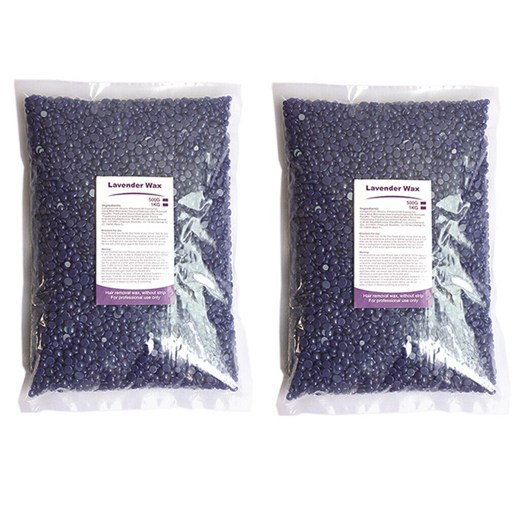 1Kg No Strip Hard Wax Bean for Painless Hair Removal Smooth Arm Leg Facial and