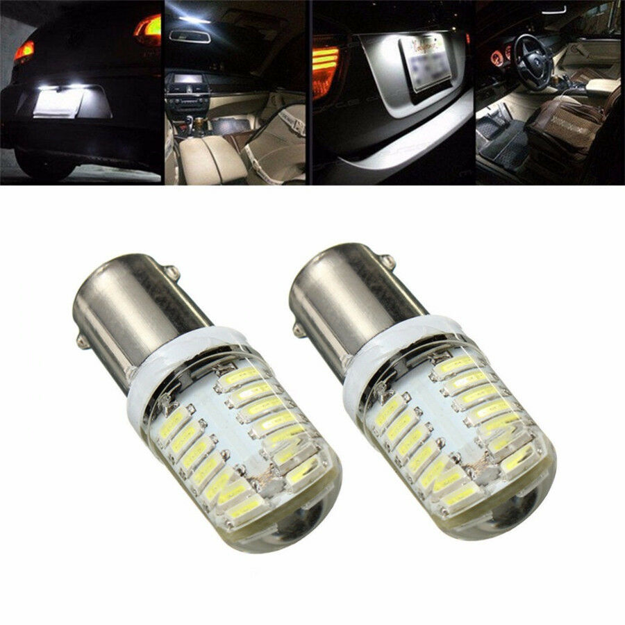 10Pcs BA9S T11 T4W 4014 White LED 24-SMD Car Side Light Bulb Interior Lamp DC12V