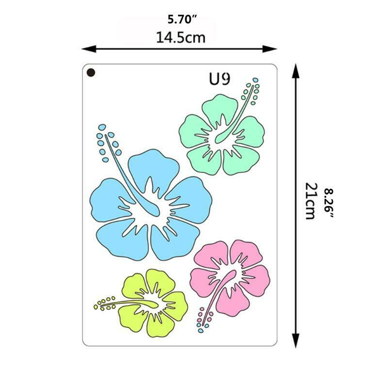 DIY Art Supplies Stencil Bird Flower Suitable for Multiple Scenes Template