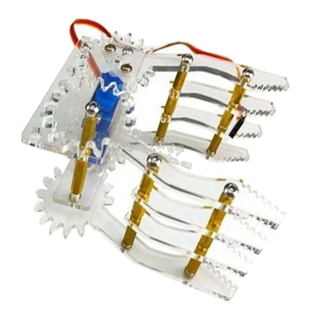 1 Pair Servo Mechanical Claw 9g Servo Grab Manipulator Splicing Symmetric