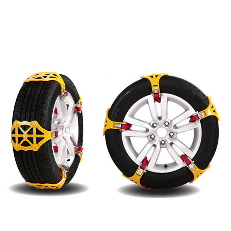 4pcs Car Truck Van Snow Tire Antiskid Chains tendon Wheel Antiskid Snow Chain