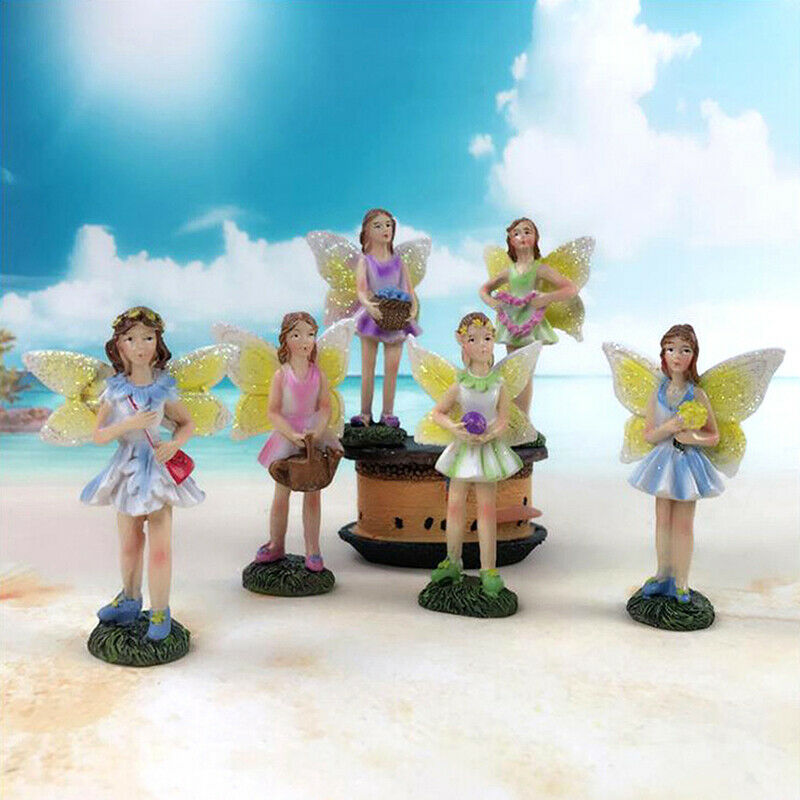 Fairytale Garden Flower Fairy Flying Wing Micro landscape Home Decoration Cra DF