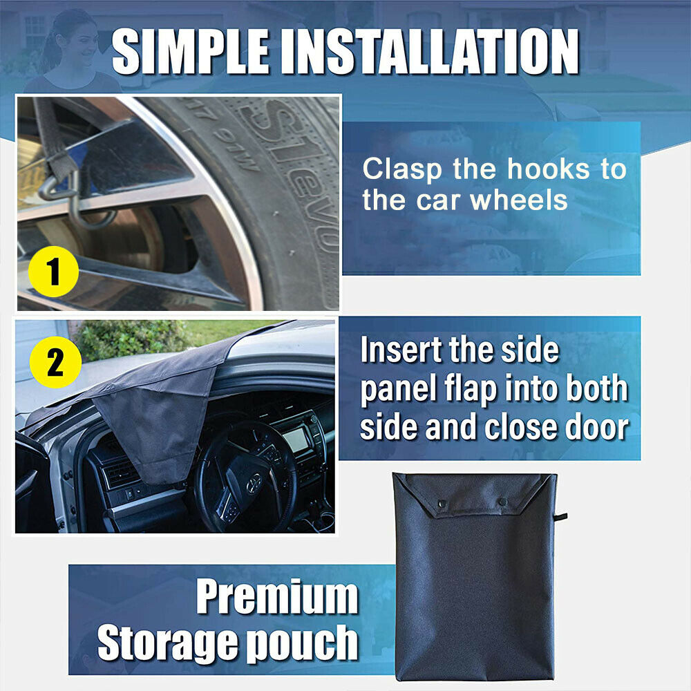 For Peugeot Car Windshield Frost Shield Snow Shade Window Ice Freeze Guard Cover