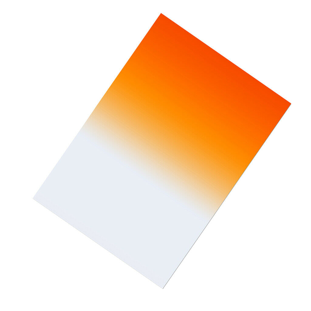 150*100mm Graduated Neutral Density Square Filter for Cameras Orange