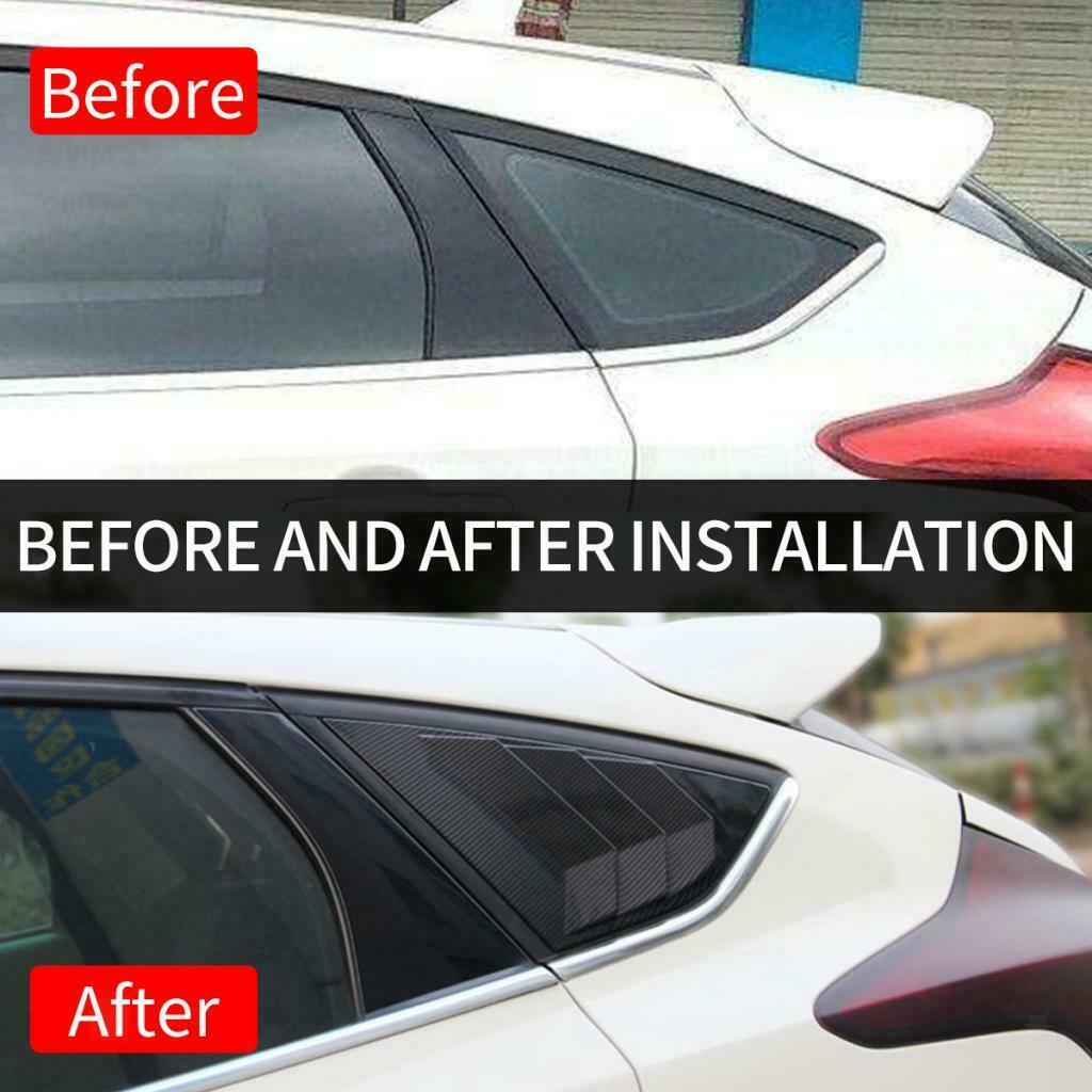 2x Left&Right Car Window Side Louvers Vent For Ford Focus ST RS Hatchback