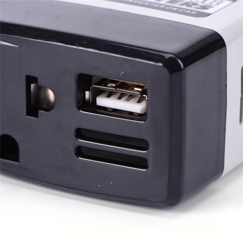 AutoCharger Adapter DC 12V To AC Converter 220V Mobile Charger Power With USB DD
