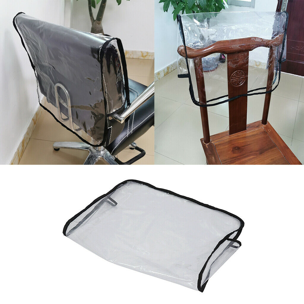 5pcs Chair Back Covers Hair Salon Professional Plastic PVC Cover Waterproof