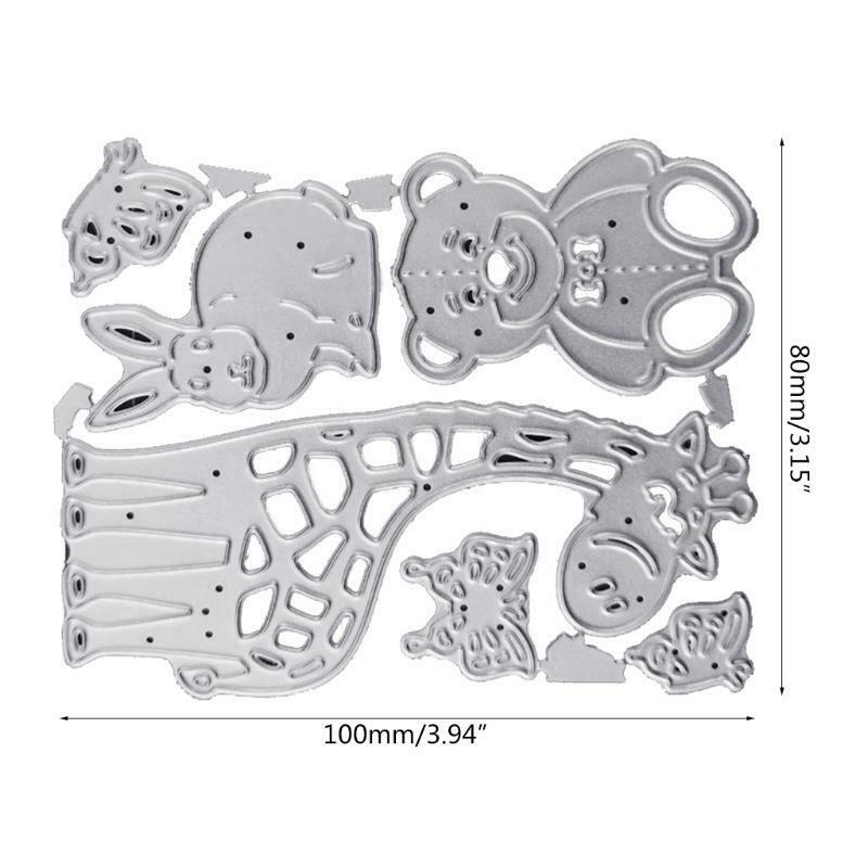 Bear Butterfly Bunny Metal Cutting Dies Stencil DIY Scrapbooking Album Template