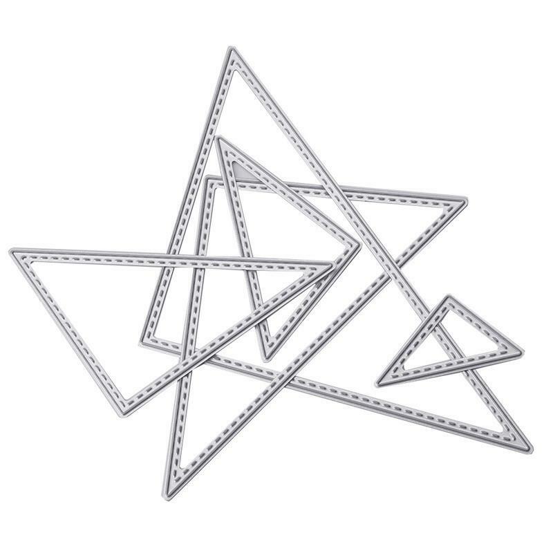 Triangle Cutting Dies Stencils Scrapbook Album Embossing Card DIY Craft Decor