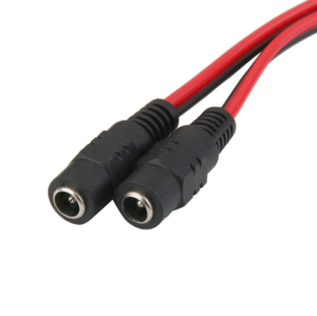 8X 10x12V DC Power Pigtail Socket Cable Connector for CCTV Security 5.5x2.1mm