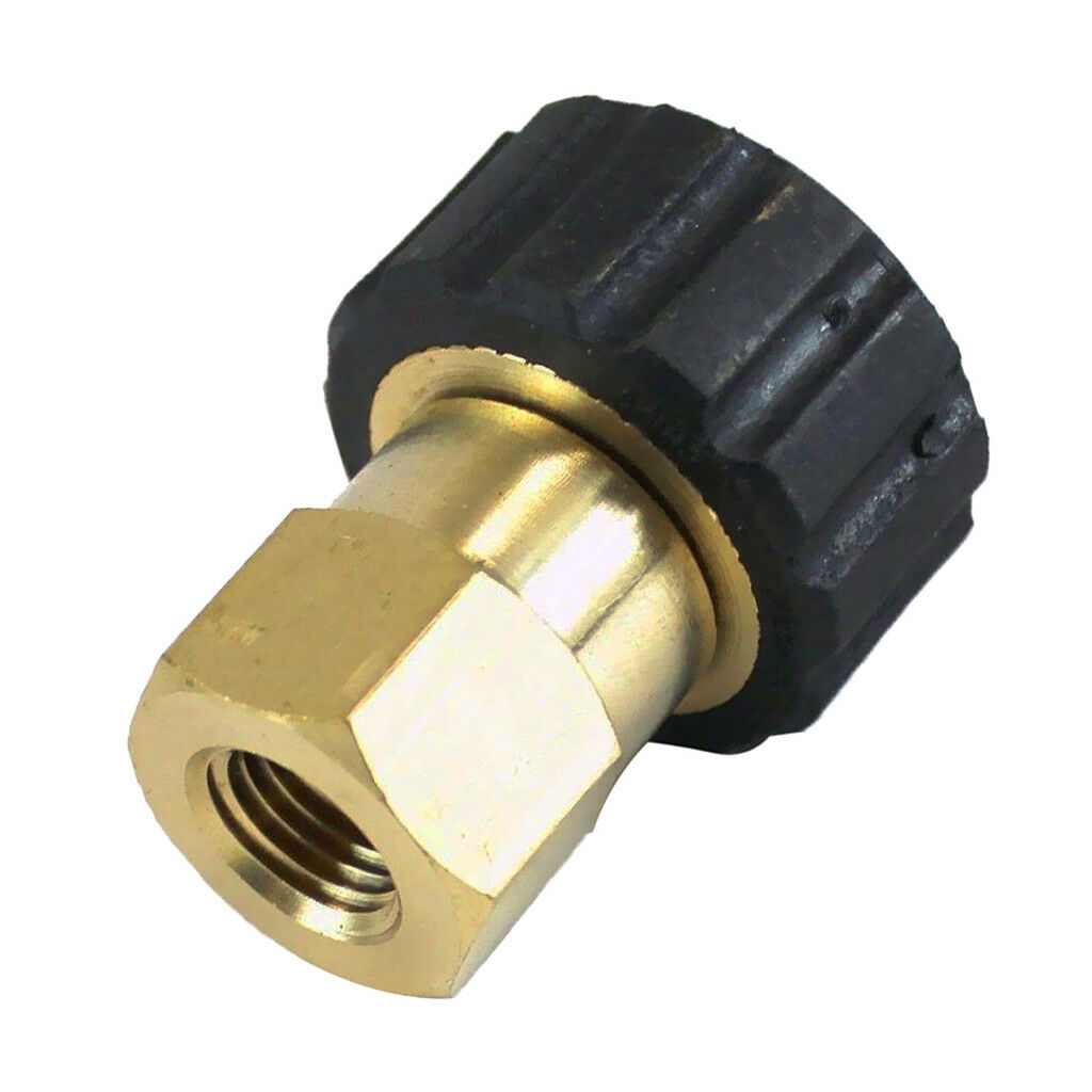 Brass Male 22 to G1/4 Female Adapter for Pressure Washer Twist Connect
