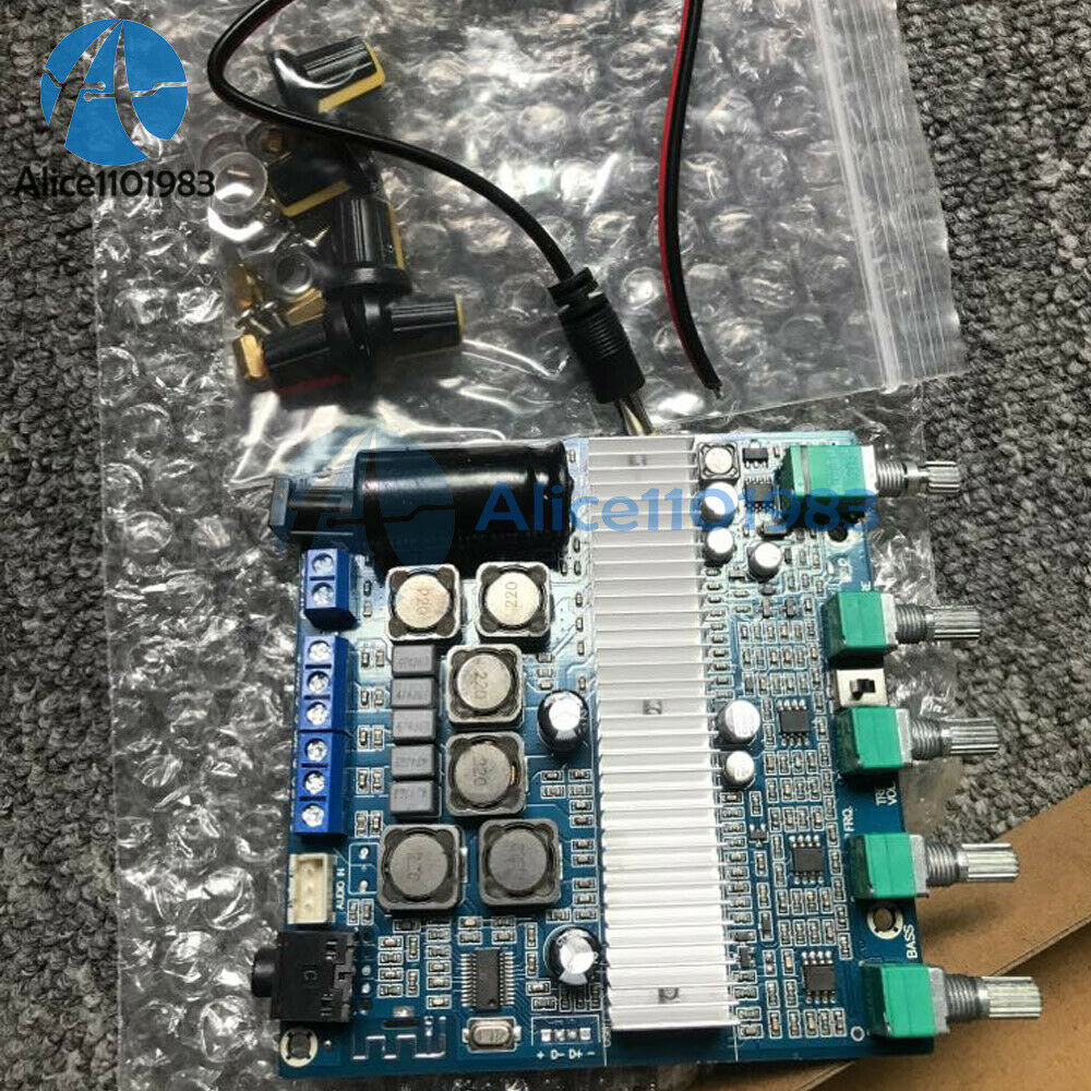DC 12-24V Bluetooth 5.0 TPA3116D2 Digital Audio Amplifier Board 100W+50W+50W