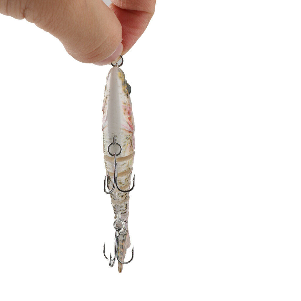 3.5" Multi Jointed Bass Pike Fishing Hard Lure Swimbait Minnow LIFE-LIKE