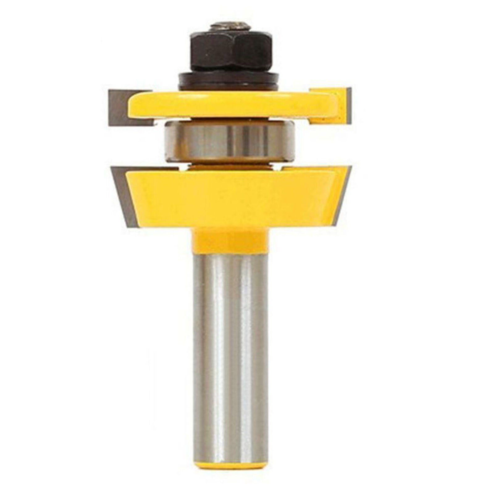2pcs 1/2 Inch Shank Tongue Groove Router Bit Set T-shape Wood Milling Cutter