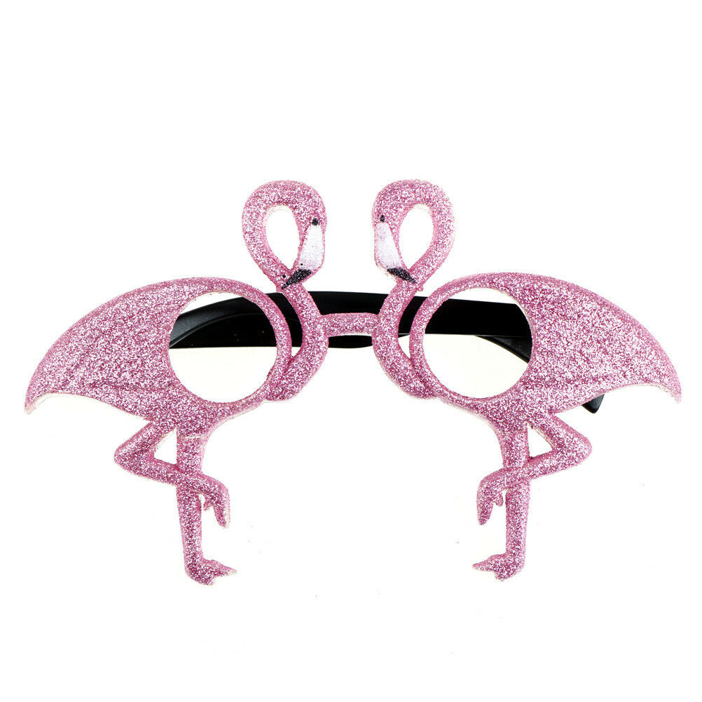 Glitter Flamingo Shaped Glasses Fancy Dress Up Frame Costume Gift Party S.l8