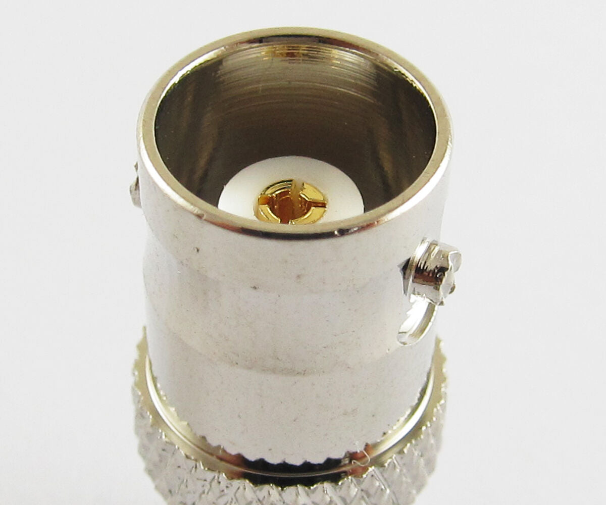 Brass SMA Jack Female To BNC Jack Female Straight RF Adapter Connector Nickel
