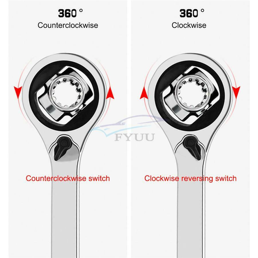 1PCS Universal 8-in-1 Ratchet Wrench Socket Convertible Vise Car Repair Tool