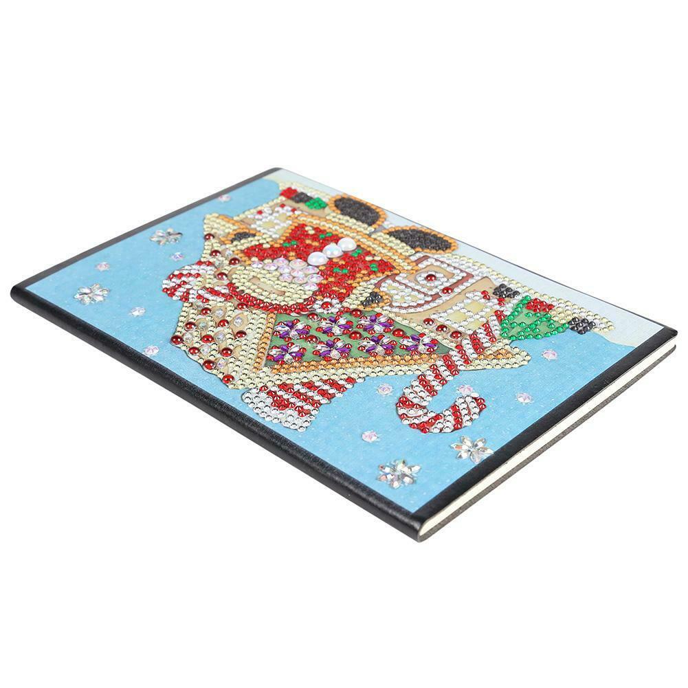 DIY Santa Claus Special Shaped Diamond Painting 60 Pages A5 School Notebook @