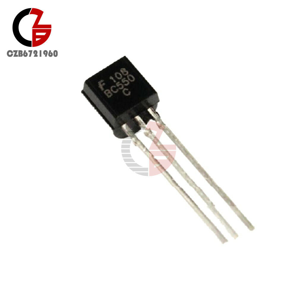 50PCS BC550 TO-92 NPN Low Noise Transistor