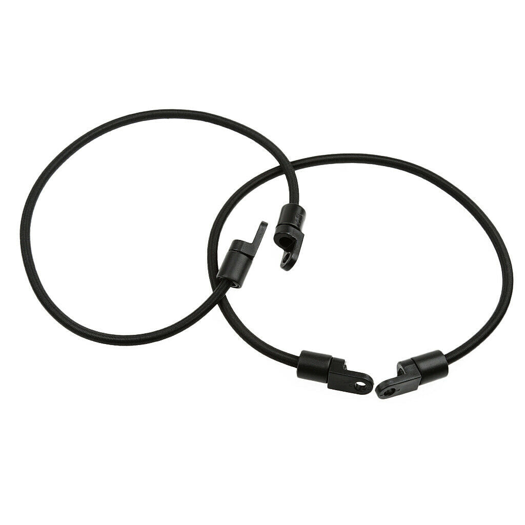 2pcs Black Kayak Paddle Holder Keeper Rod holder Bungee Cord