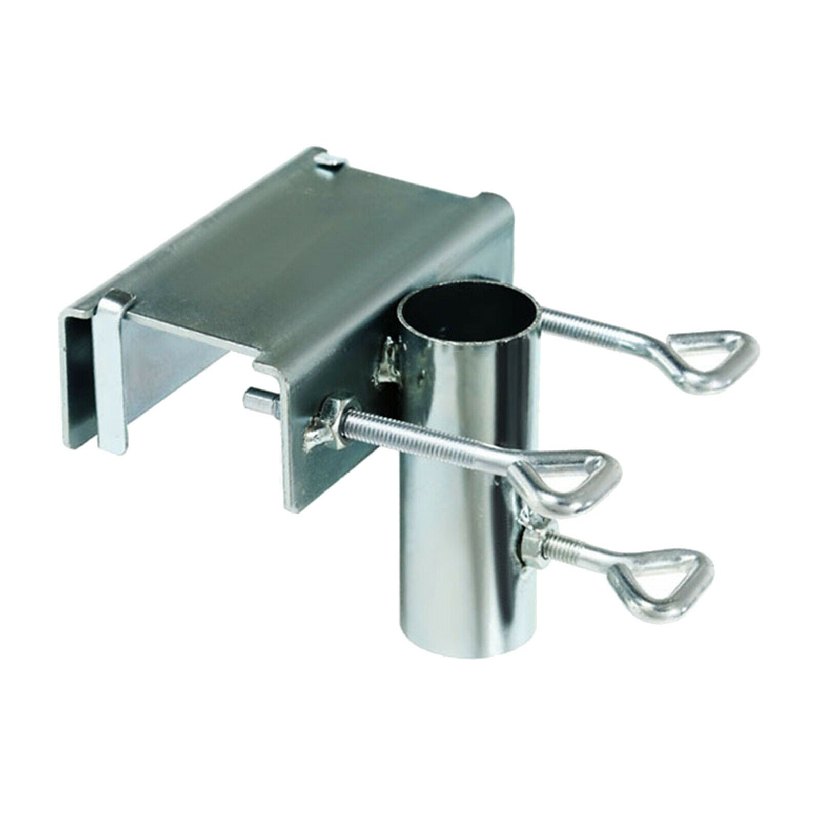 Patio Umbrella Clamp Clip Bench Buddy Deck Stand Holder Garden Bracket Black