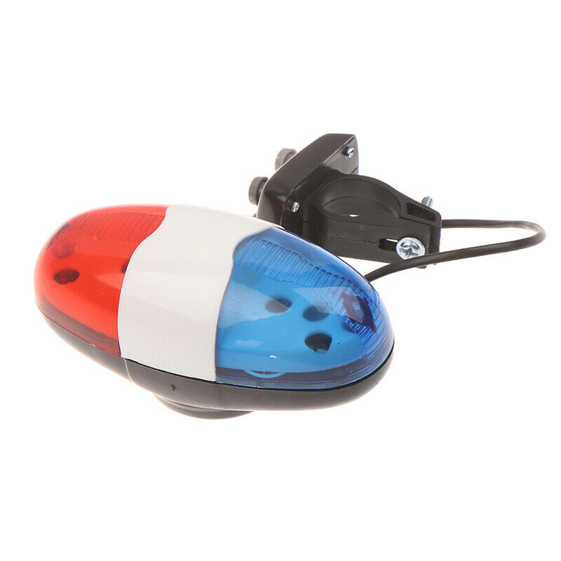 Bicycle Bell 6 LED 4 Tone Bicycle Horn Bike Call LED Motorcycle Police Li.l8