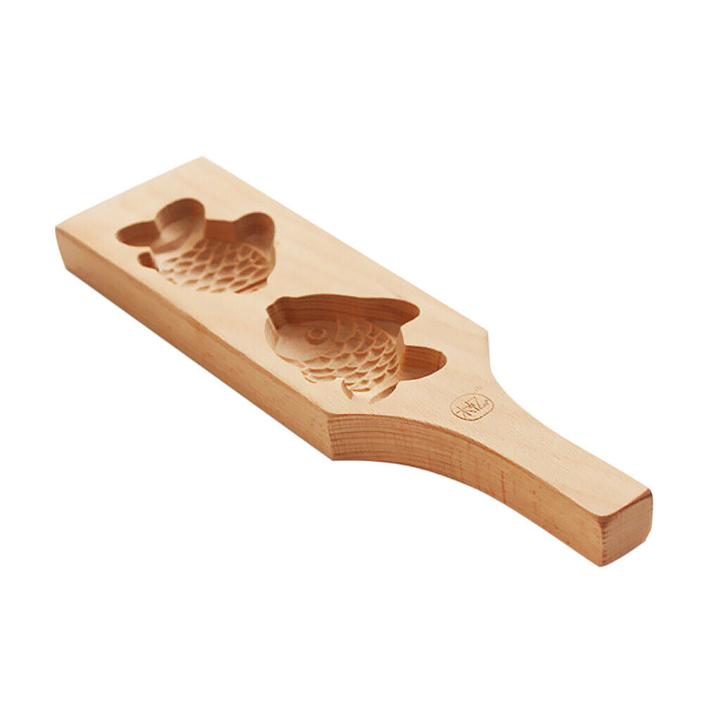 Fish shape moon cake cookie shape shape mooncake fondant decor wooden