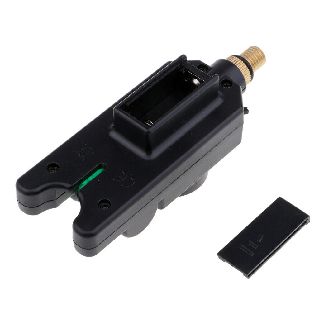 Waterproof Fishing Bite Alarm LED Light & Sound Alarms Green
