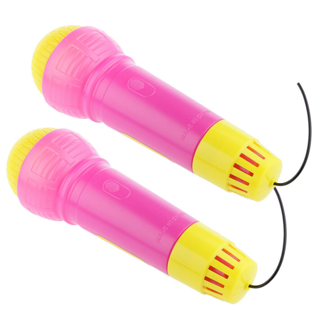 Lot Of 2pcs Microphone Karaoke Music And Sound Toys Musical Singing House