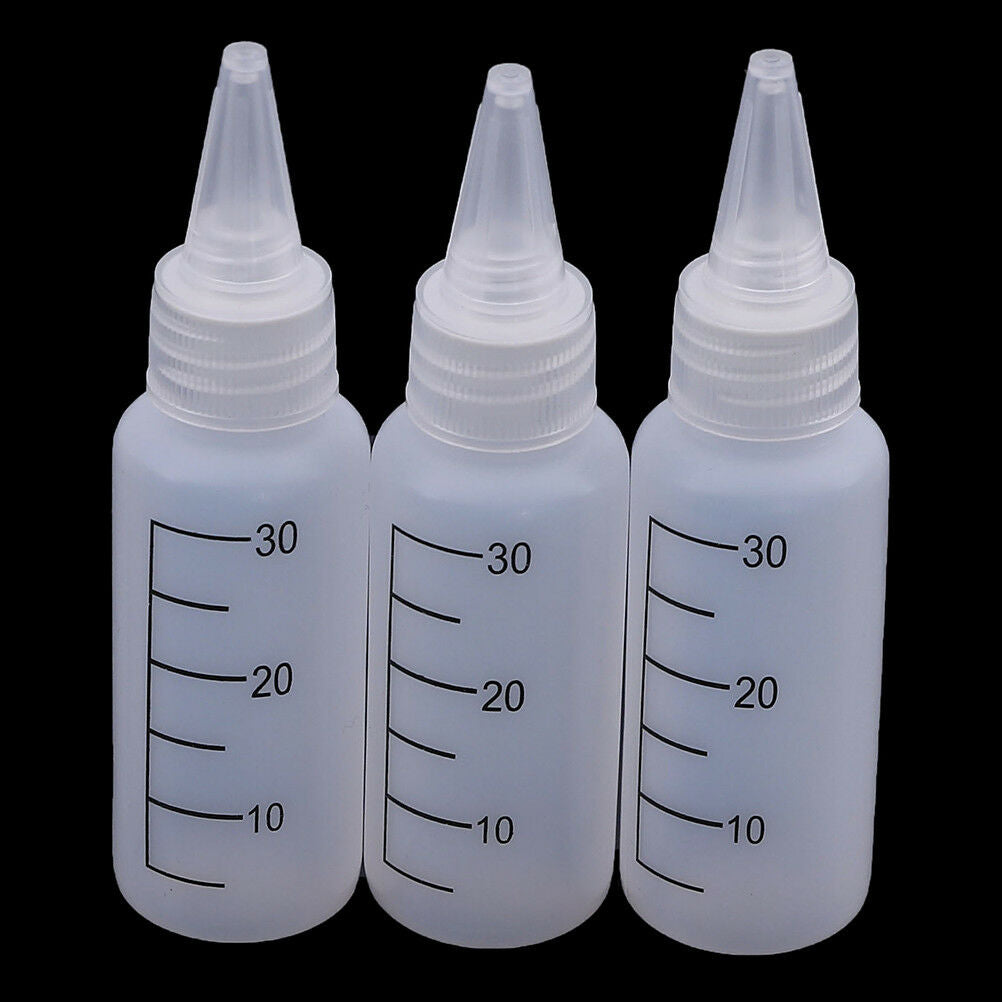 10Pcs 30ml multifunctional clear white glue applicator squeeze bottle DIY_BI Tt