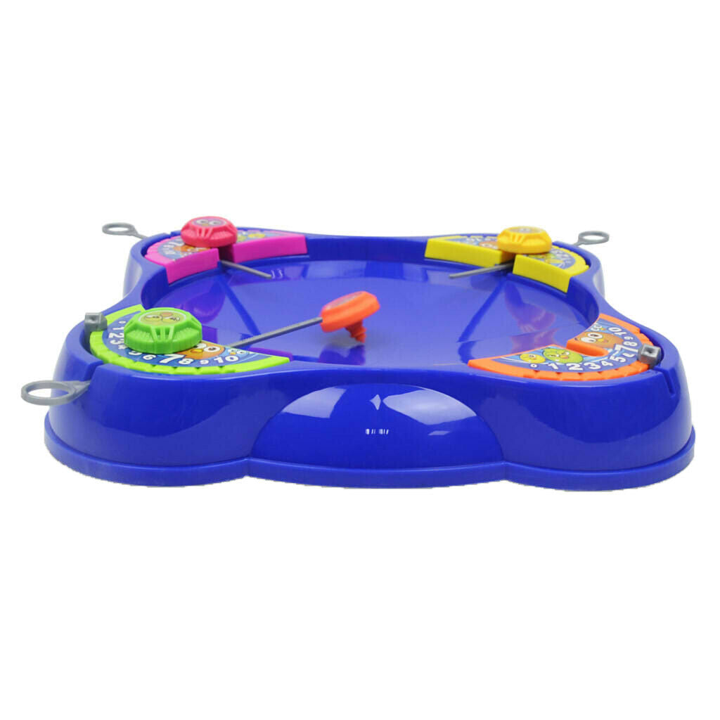 4   Players   Super   Battling   Spinning   Top   Launcher   Board   Kid   Child