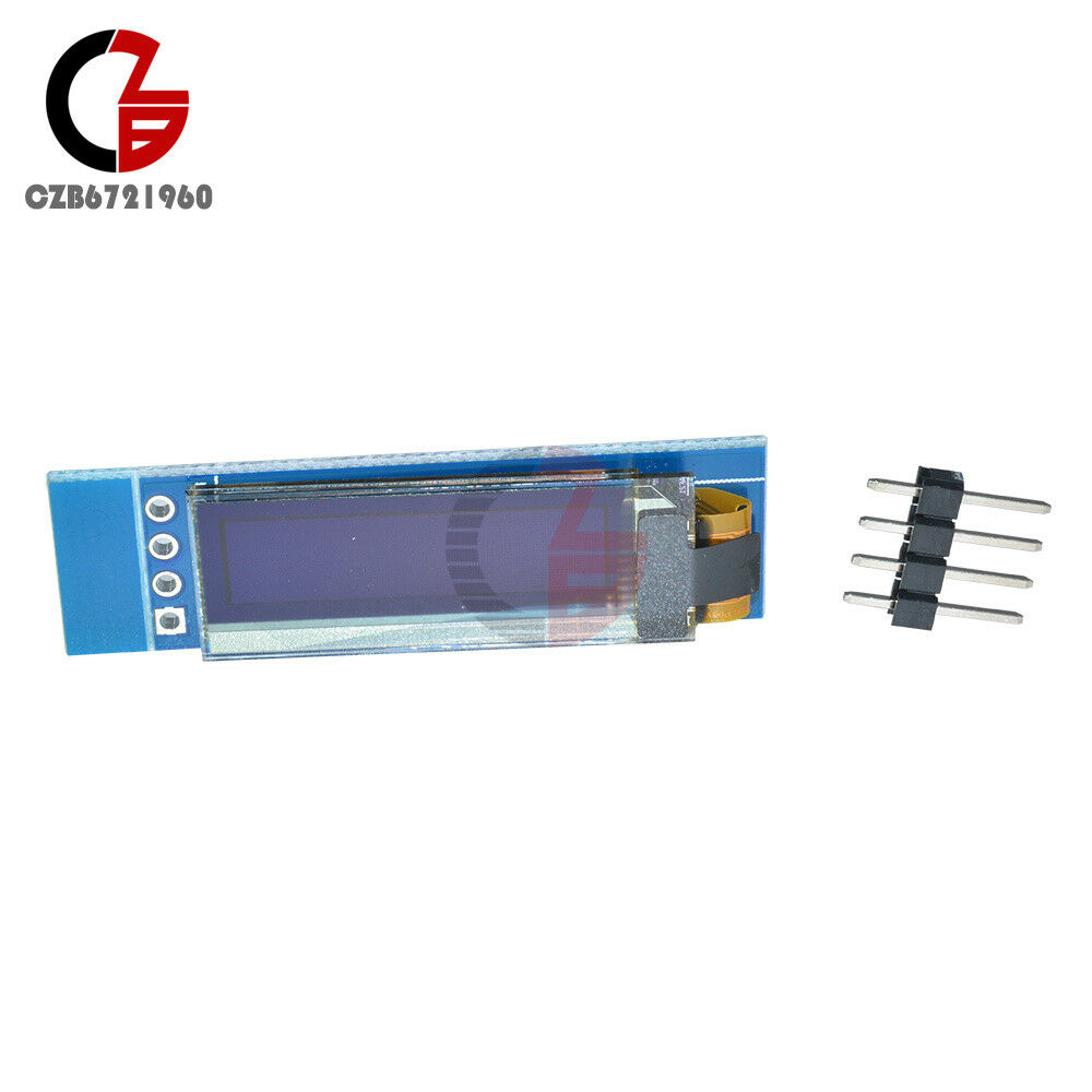 4pin IIC I2C 0.91"128x32 Blue OLED LCD Display Module for AVR PIC Arduino Uno R3