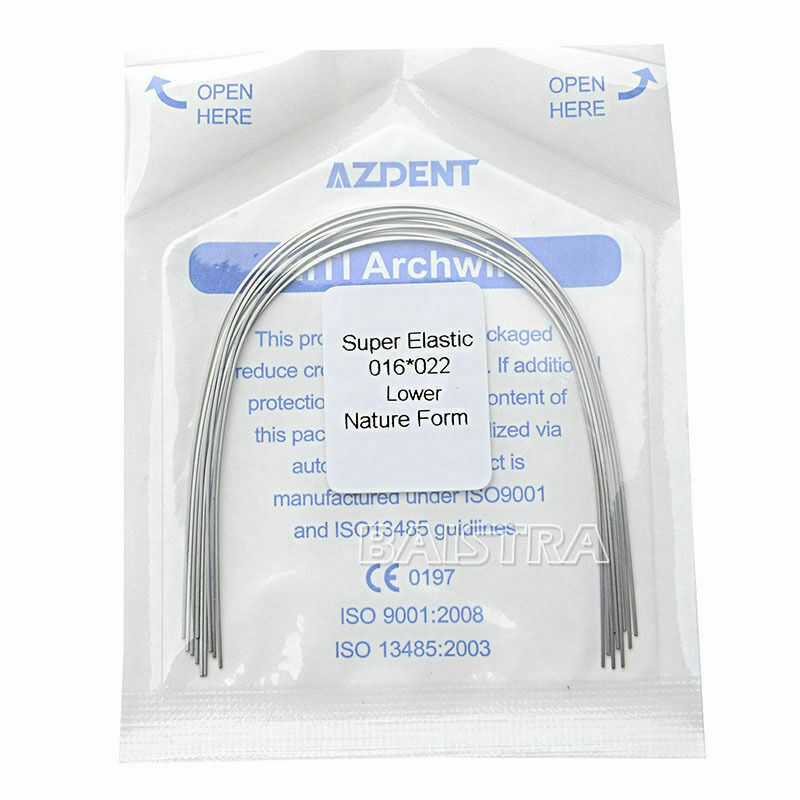 20Bags Dental Ortho Niti Arch Wire Super Elastic Rectangular 16*22 Lower AZDENT