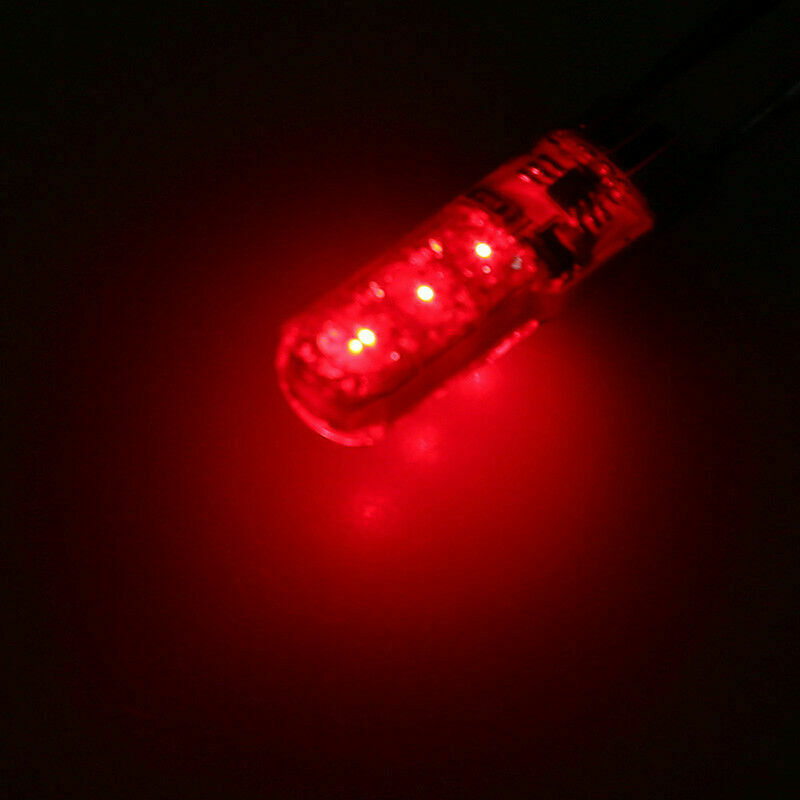 2PCS T10 RGB 6*LED Car Light Remote Control Wedge Side Light Canbus Error Free
