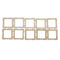 20x WOODEN PHOTO FRAME SQUARE  CUT WOOD PIECES CRAFT DIY SCRAPBOOK CARD