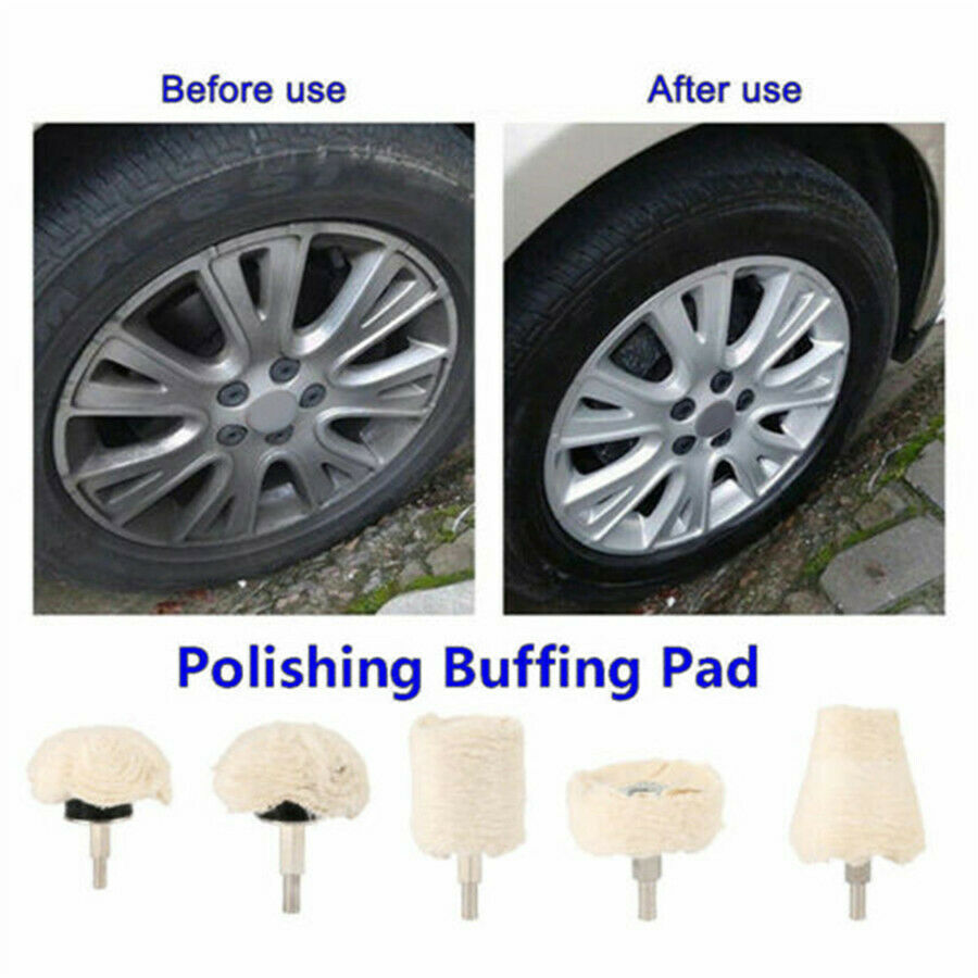 7PCS Buffing Pad Polishing Mop Wheel Pads For Drill Kit Buffer Polish Wheels