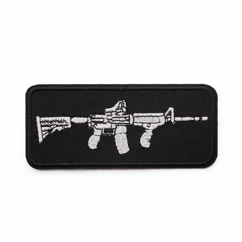 DIY Gun Embroidered Sew On Iron On Patch Badge Bag Fabric Craft Transfer