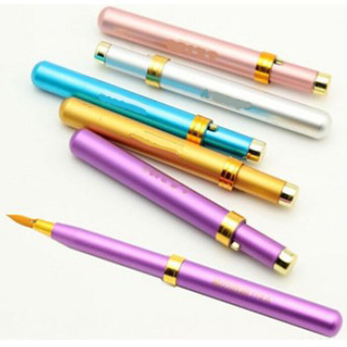 2X New Retractable Lady Lip Eyeliner Brushes Makeup Cosmetic Gloss Lipsti.l8