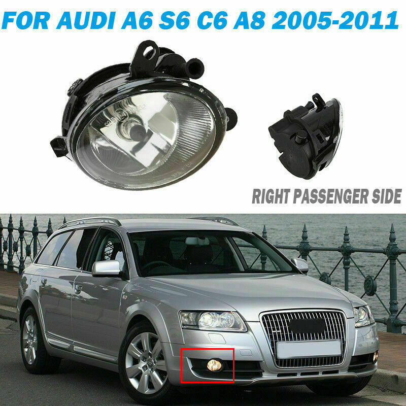 Front Right Side Fog Light Assembly Amber Lamp For Audi A6 C6 Sedan/Avant 05-08