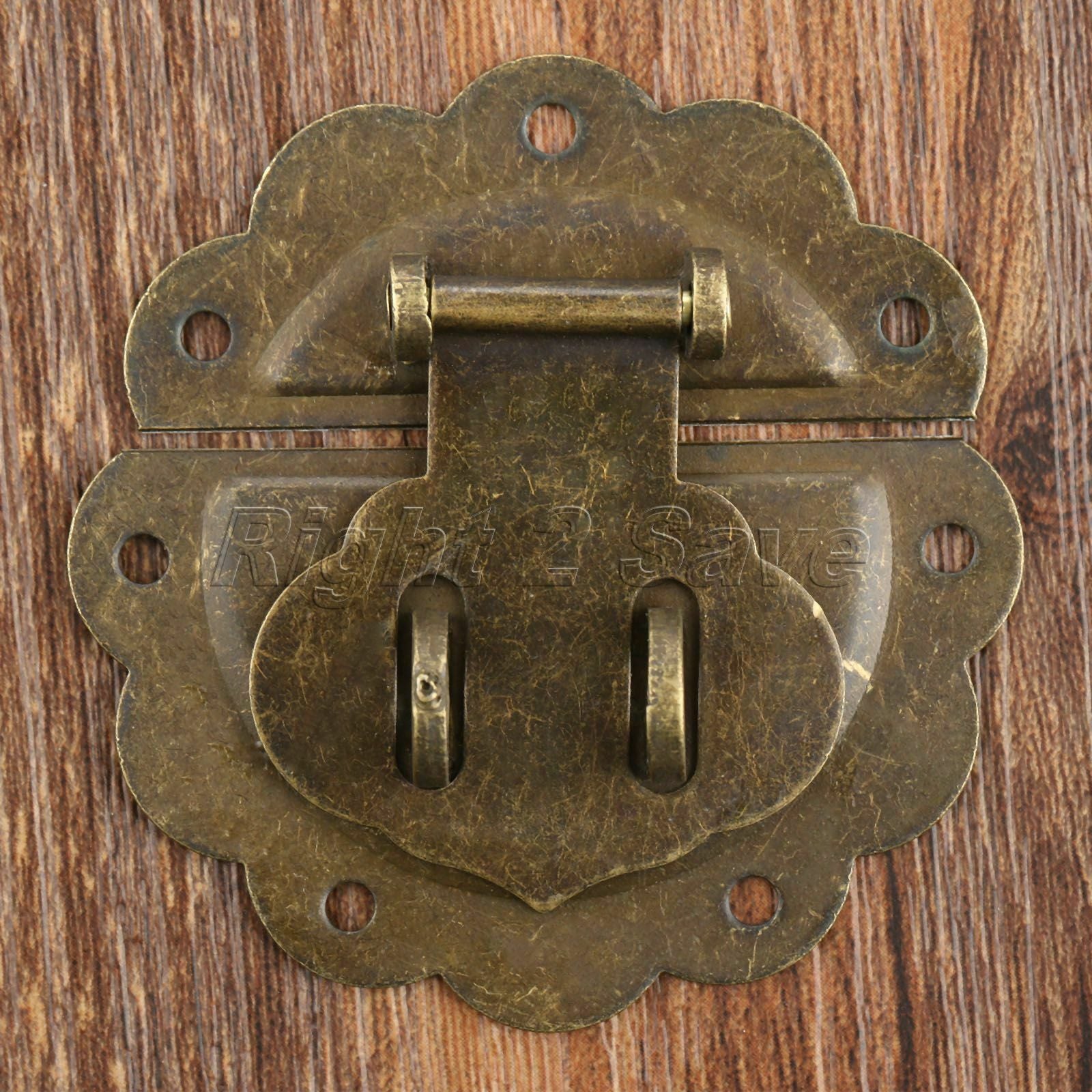 58mm Round Latch Hasp Pad Cabinet Wine Case Jewelry Box Clasp Buckle Hardware