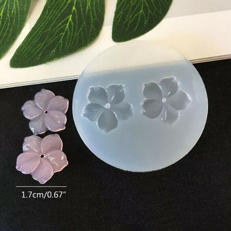 1Pc Mirror DIY Crystal Epoxy Mold UV Flower Handmade Pendant Hairpin Deco.l8