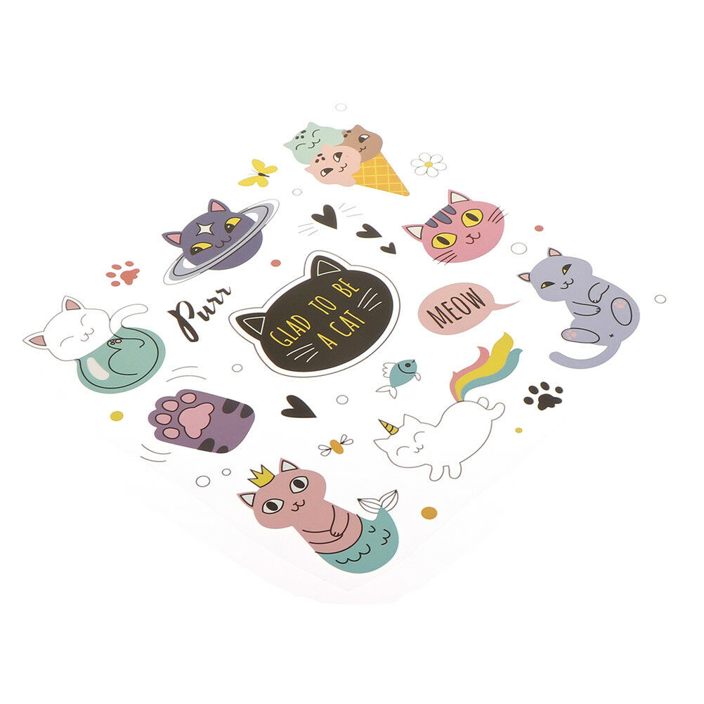 iron on patches cat heat transfer badges washable clothing deco diy appli.l8