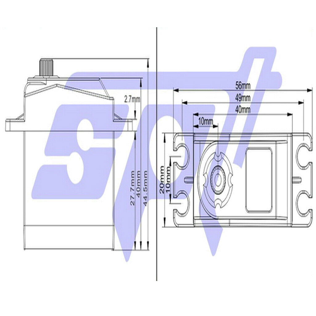 SPT5435LV-180W 35KG Digital Servos Waterproof for 1/10 1:8 Vehicles Upgrade