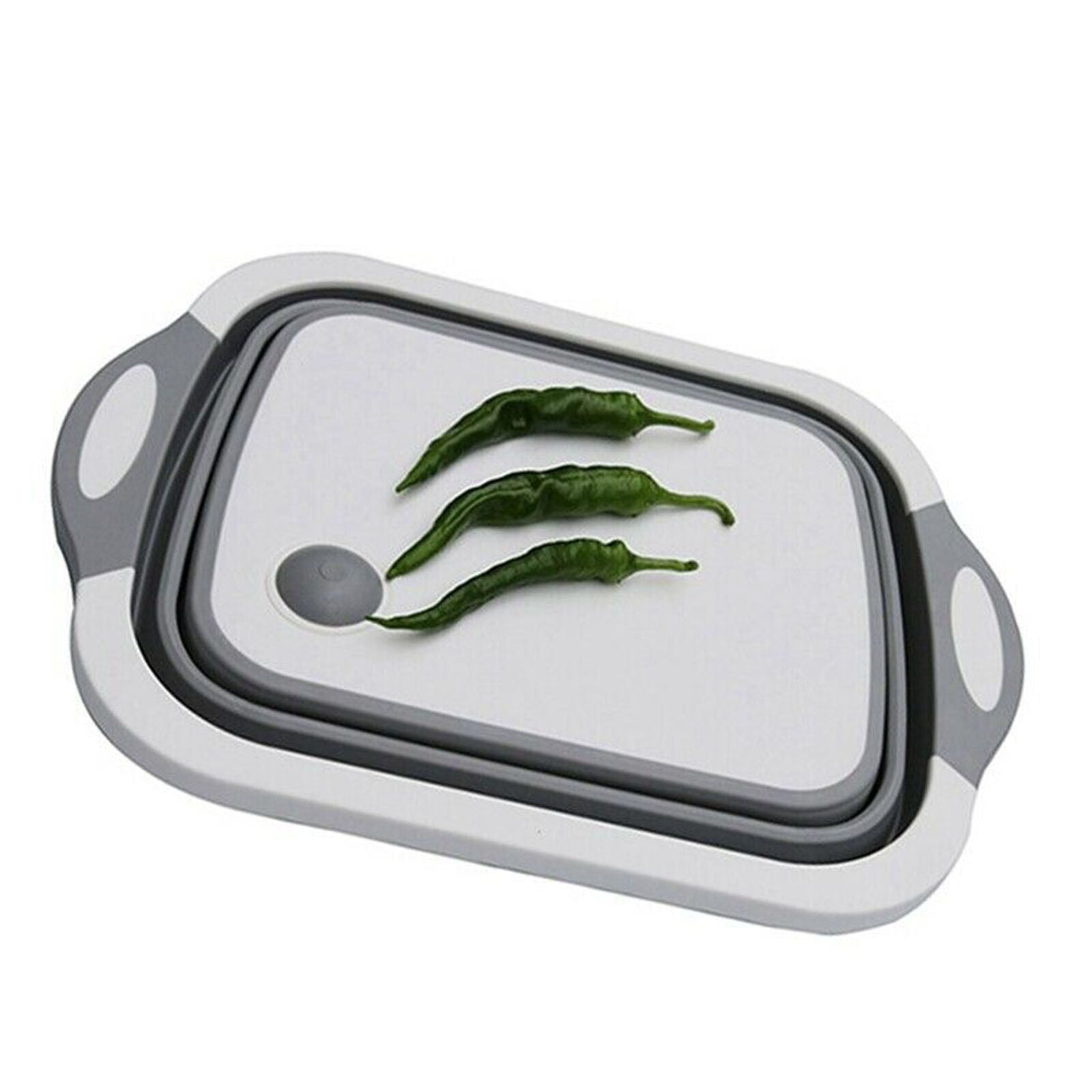 Chopping Board Folding Drain Basket Multi-Function 4 In 1 Sink Cutting Board Mat