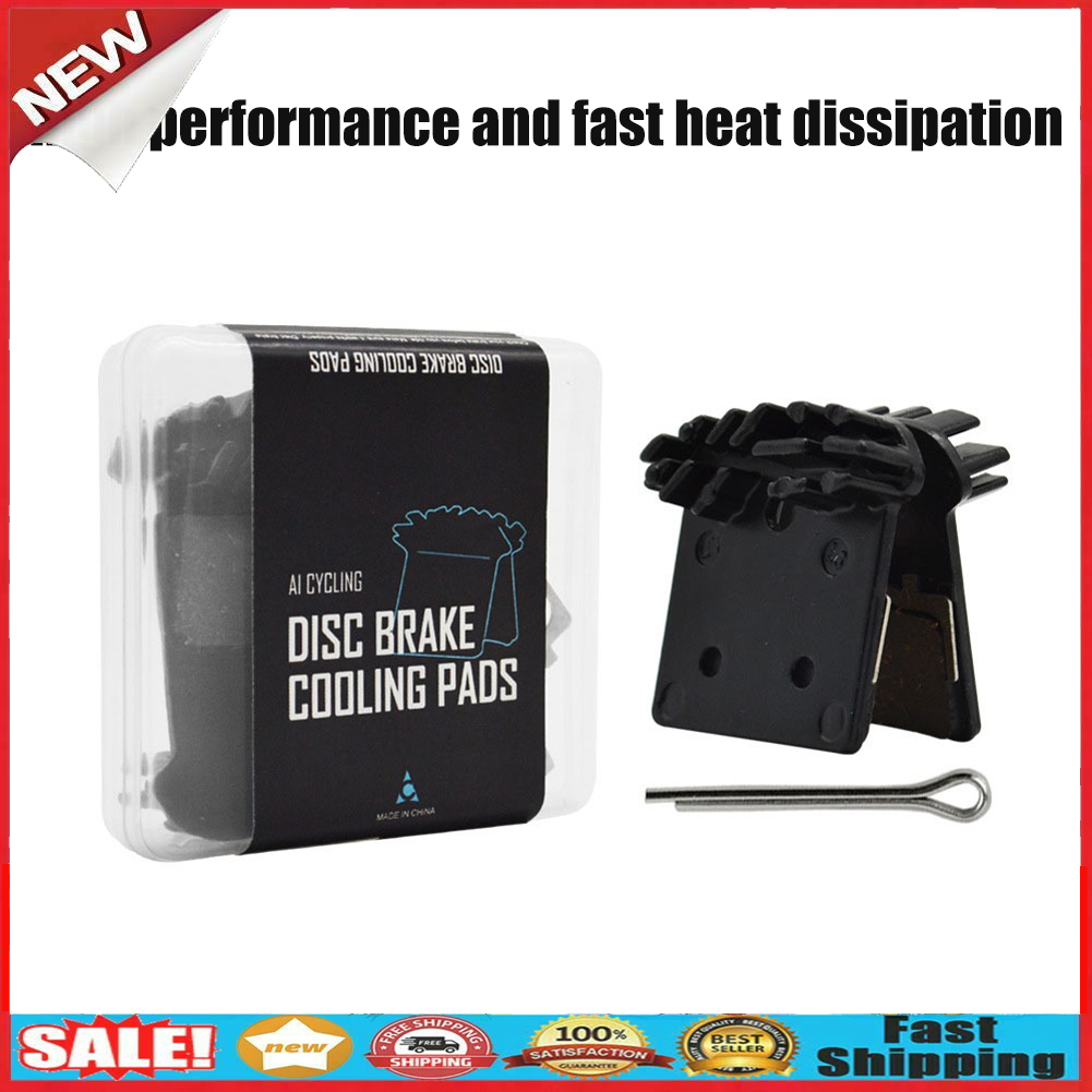 1 Pair MTB Bike Cooling Fins Heat Radiation Brake Pad for M9000 M9020 M987 @
