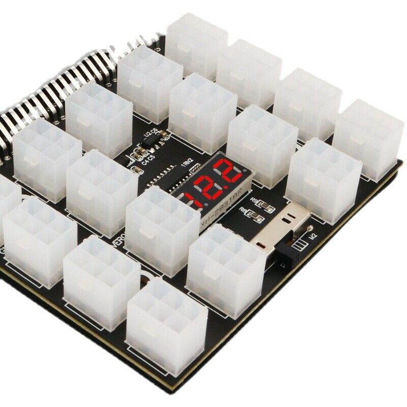 DPS-1200FB/QB A Power Supply Breakout Board Adapter 17 ports For Ethereum Mining