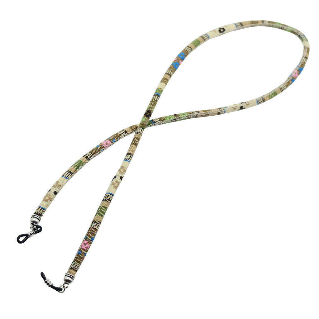 4pcs Colorful Bohemian Reading Glasses Neck Cord Eyeglasses String Holder