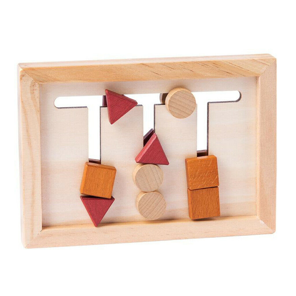 Toddler Wooden Shape Matching Toys Game Montessori Toys for 4-6 Years Old